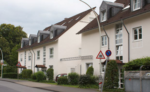 Dachdeckung einer Siedlung